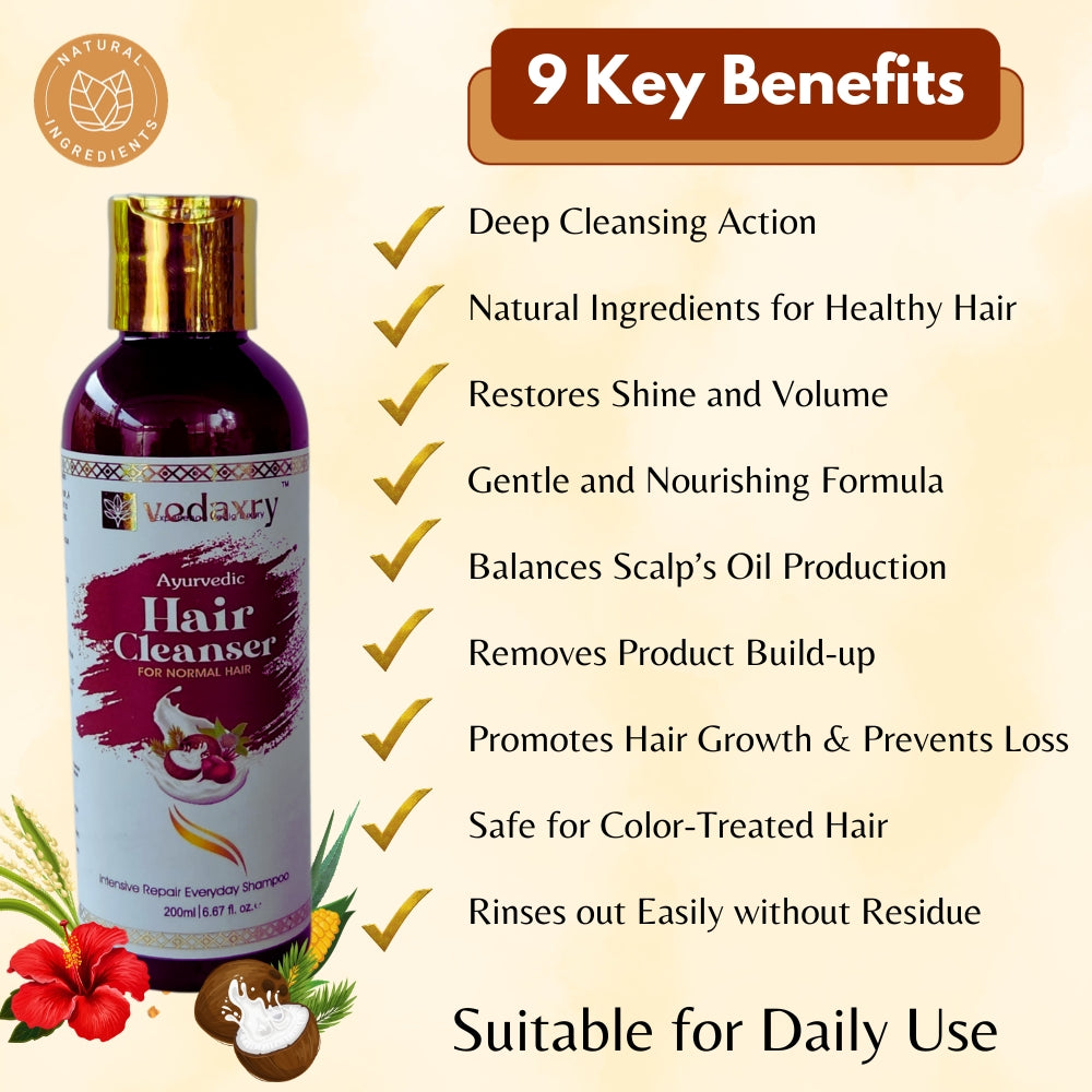 Vedaxry Ayurvedic Hair Cleanser for normal type hair