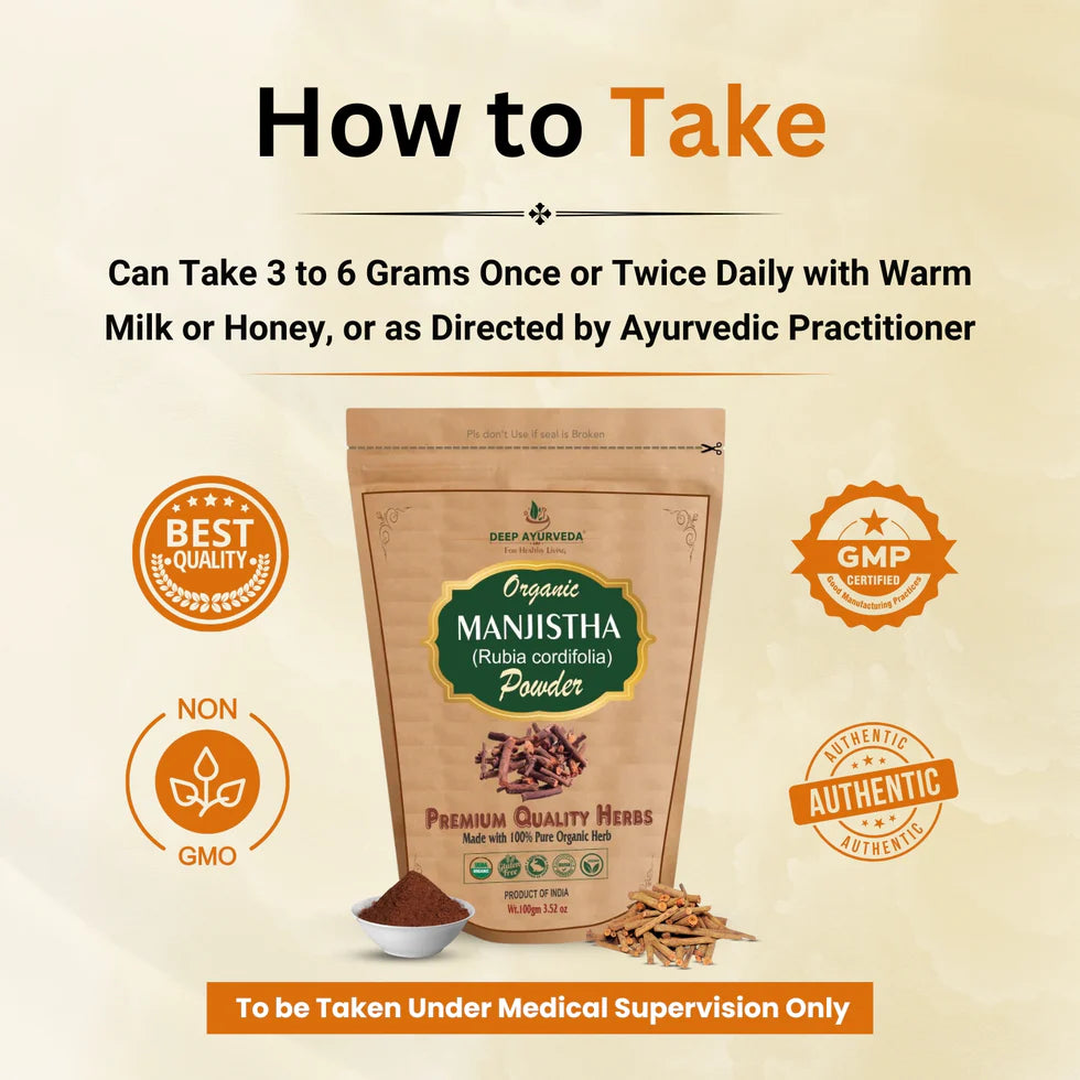 Howto take Organic Manjistha Powder