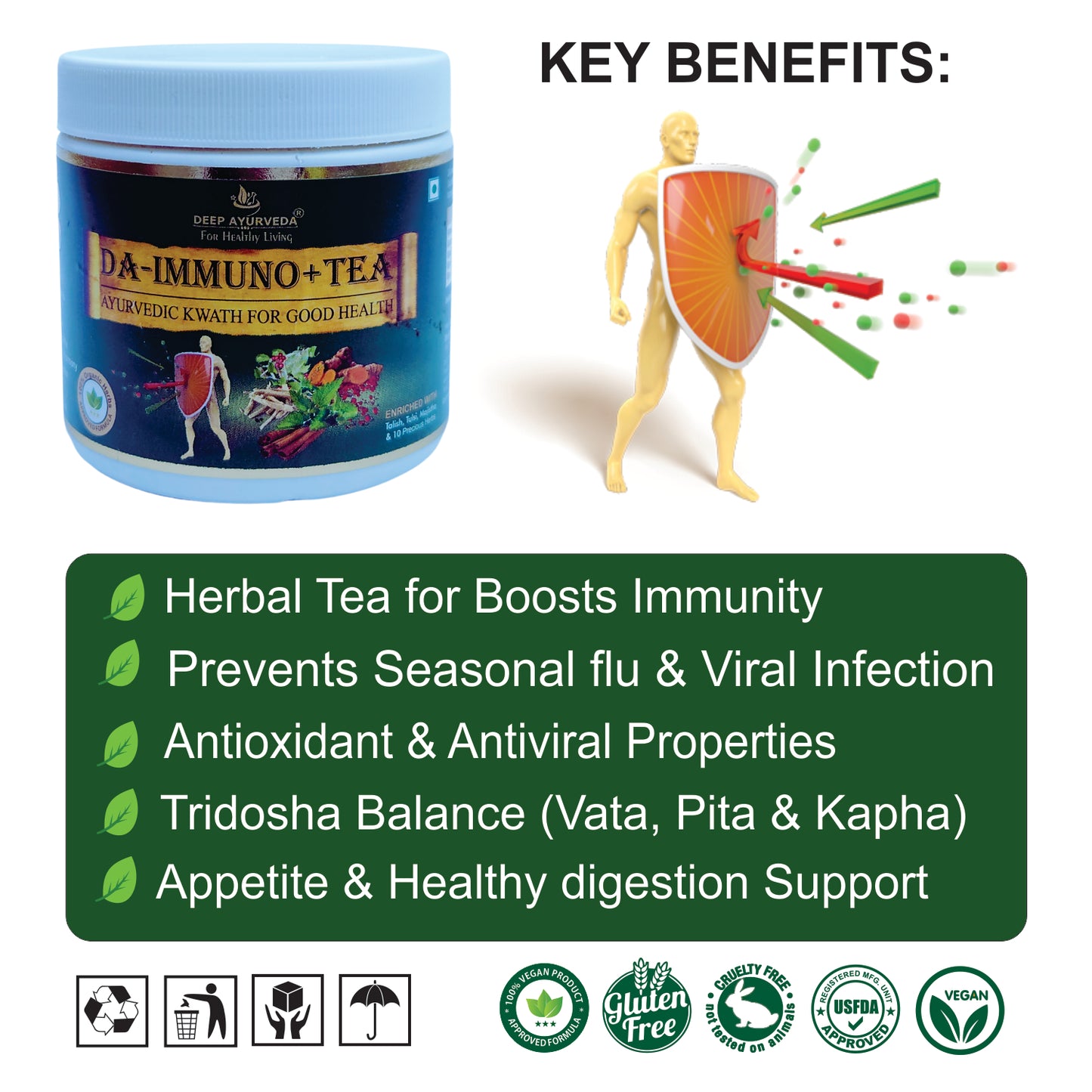 deep ayurveda immuno+ tea