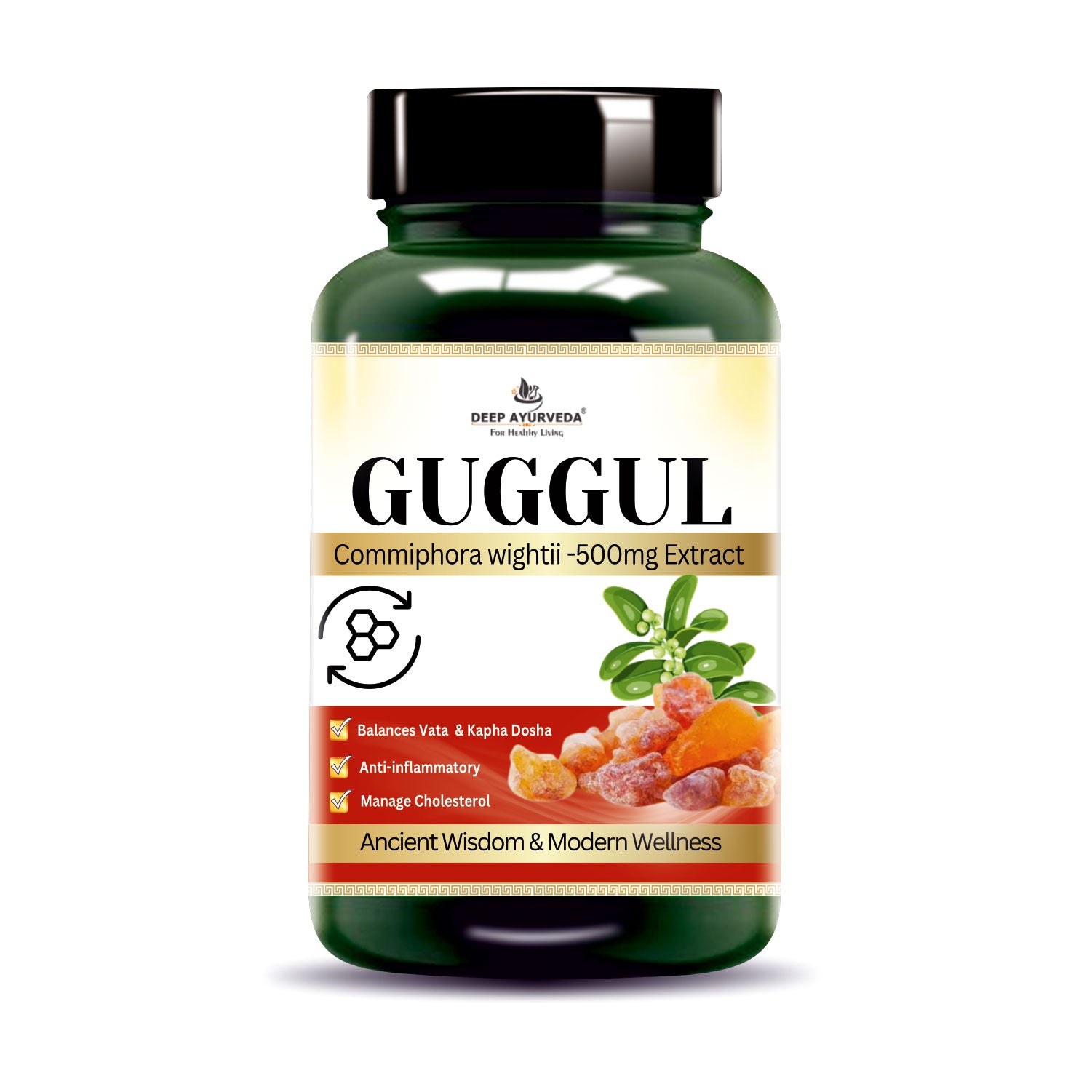Guggal (Commiphora wightii) Vegan Capsule | Deep Ayurveda