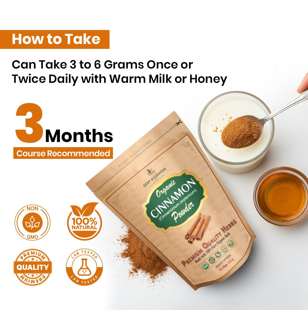 Organic Dalchini Powder (Cinnamomum zeylanicum)