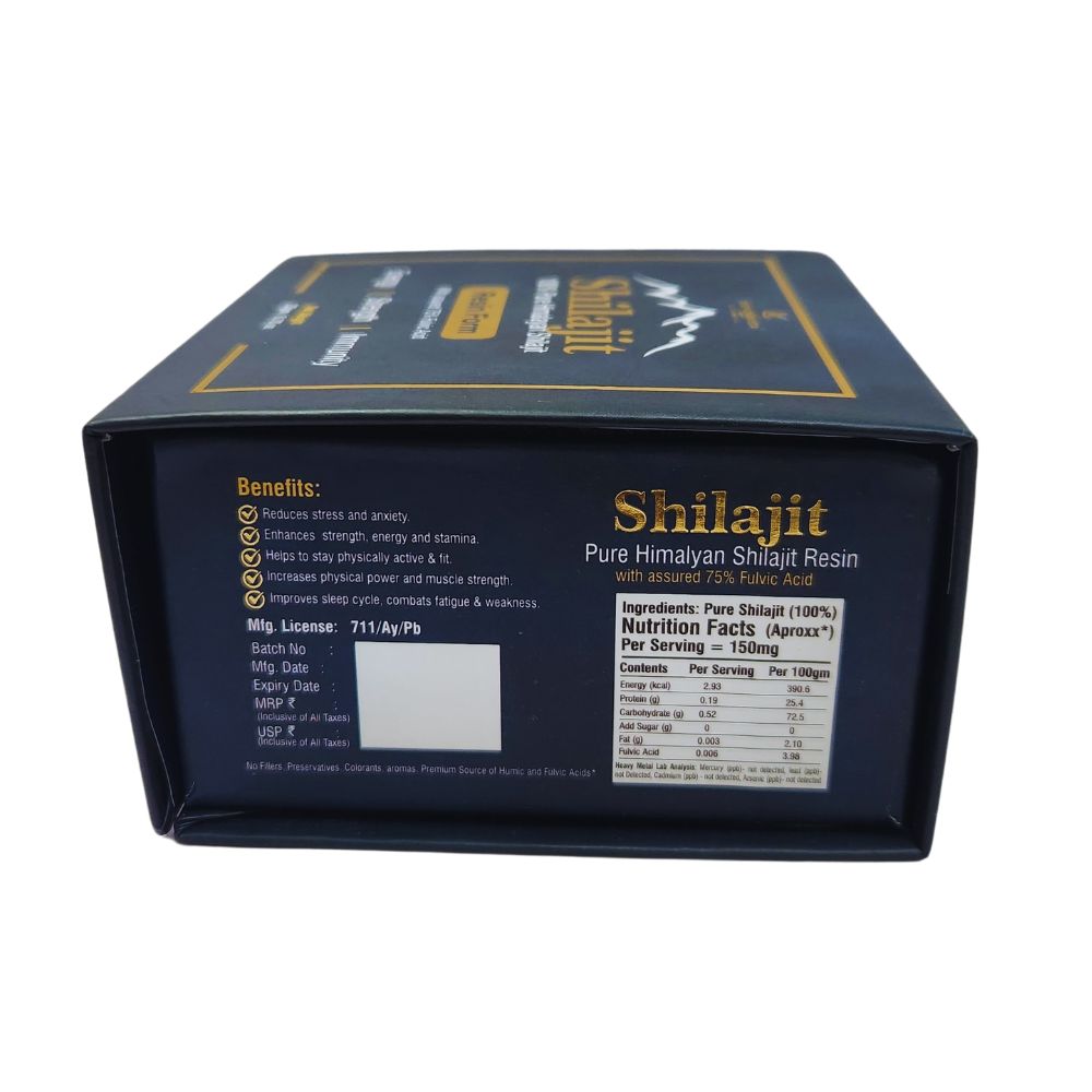 Pure Himalayan Premium Shilajit Resin | Lab Tested and Premium Quality- 20gm Pack