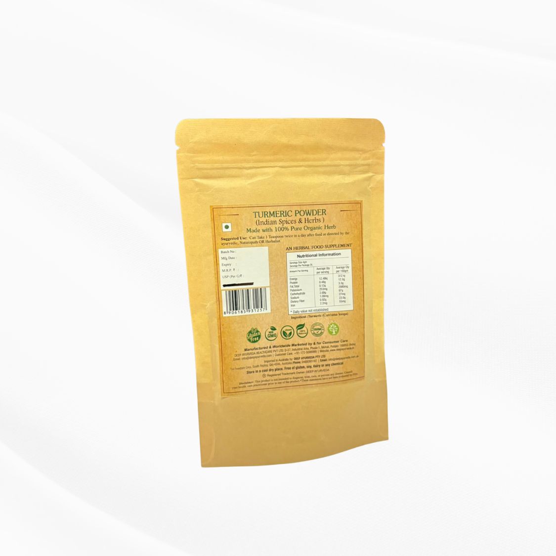 organic turmeric powder price