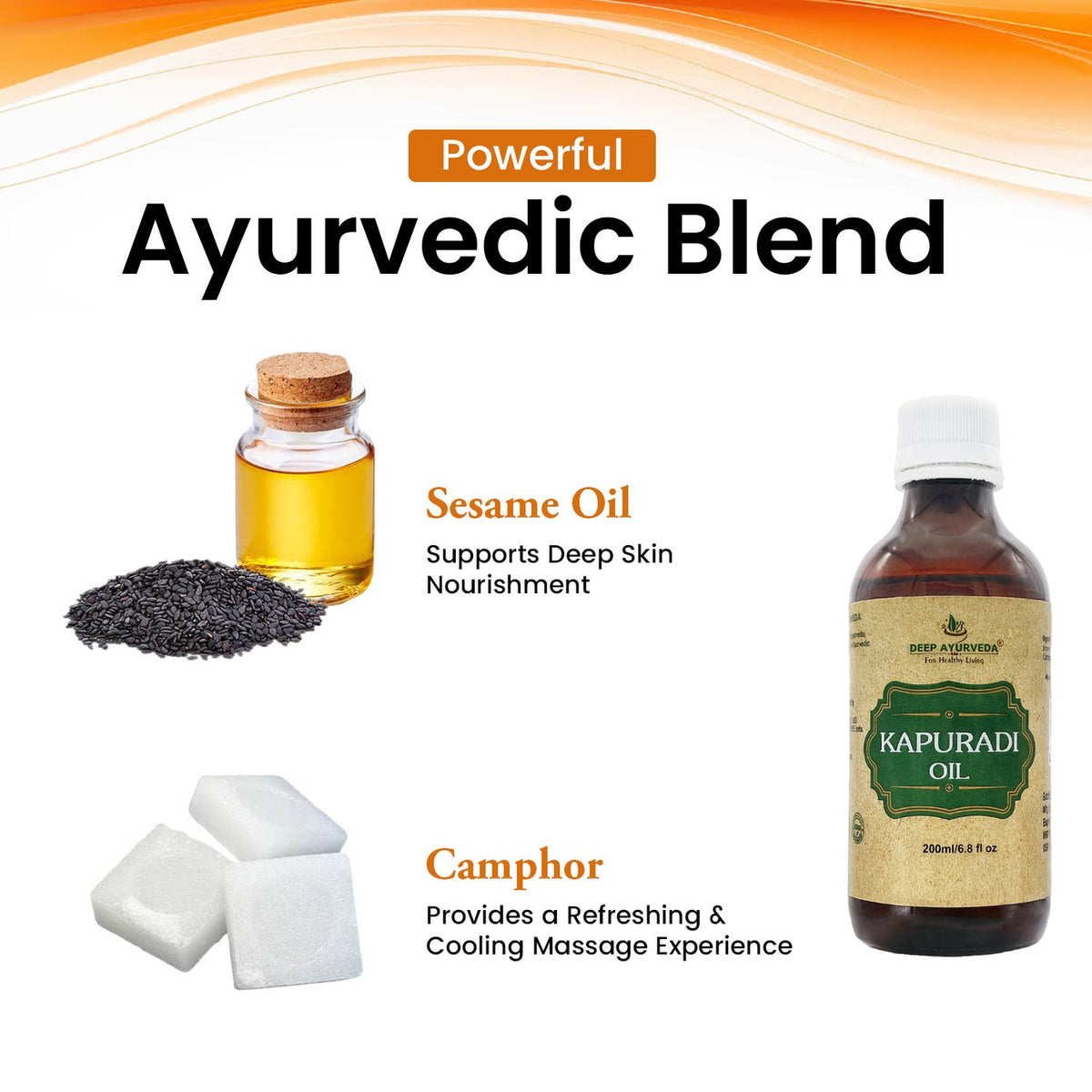 Kapooradi Oil | Traditional Ayurvedic Oil for Ayurveda Therapies and Massages