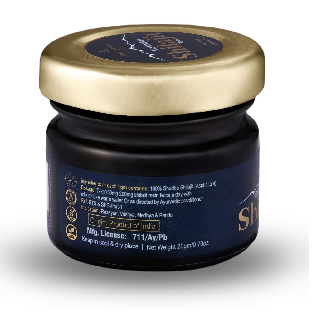 100% Pure Himalayan Shilajit Resin | Lab Tested and Premium Quality- 20gm Pack