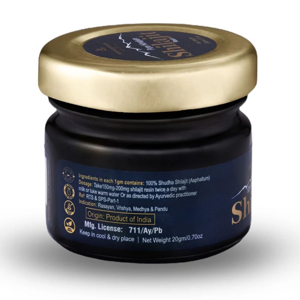 100% Pure Himalayan Shilajit Resin | Lab Tested and Premium Quality- 20gm Pack