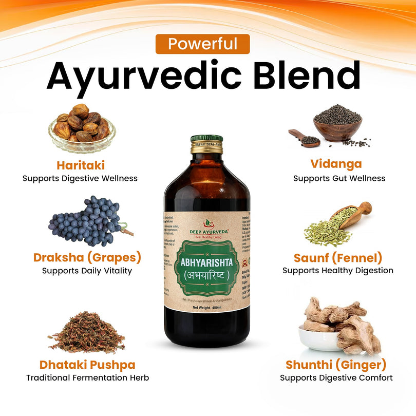 Abhayarishta Classical Ayurvedic Liquid Tonic | 450 ml