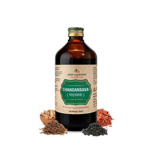 Chandansava Classical Ayurvedic Liquid Tonic by Deep Ayurveda | 450 ml