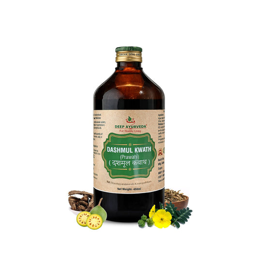Dashmul Kwath (Parvahi) | Classical Ayurvedic Liquid Tonic by Deep Ayurveda | 450 ml