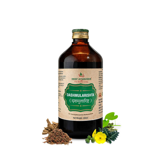Dashmularishta | Classical Ayurvedic Liquid Tonic by Deep Ayurveda | 450 ml
