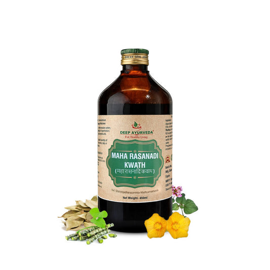 Maharasnadi Kwath | Classical Ayurvedic Liquid Tonic by Deep Ayurveda | 450 ml