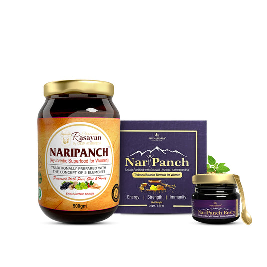 NariPanch Ayurvedic Superfood + Naripanch Shilajit | Combo Pack