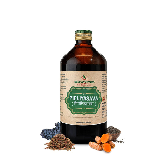 Pipliyasava| | Classical Ayurvedic Liquid Tonic by Deep Ayurveda | 450 ml