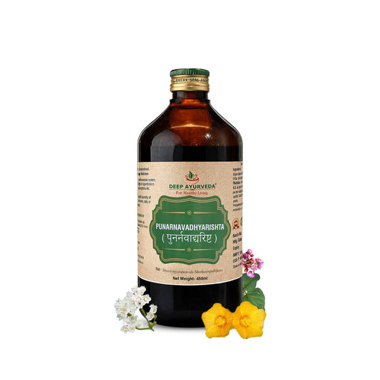 Punarnavadyarishta | Classical Ayurvedic Liquid Tonic by Deep Ayurveda| 450 ml