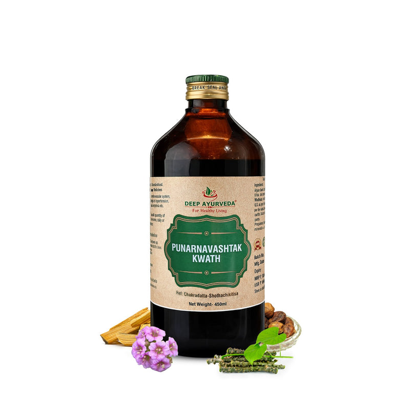 Punarnavashtak Kwath (Pravahi) | Classical Ayurvedic Liquid Tonic by Deep Ayurveda | 450 ml