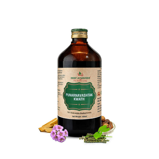 Punarnavashtak Kwath (Pravahi) | Classical Ayurvedic Liquid Tonic by Deep Ayurveda | 450 ml