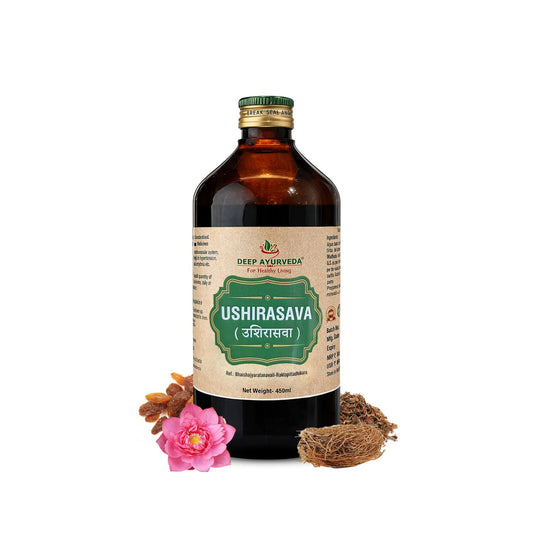 Ushirasava | Classical Ayurvedic Liquid Tonic by Deep Ayurveda | 450 ml