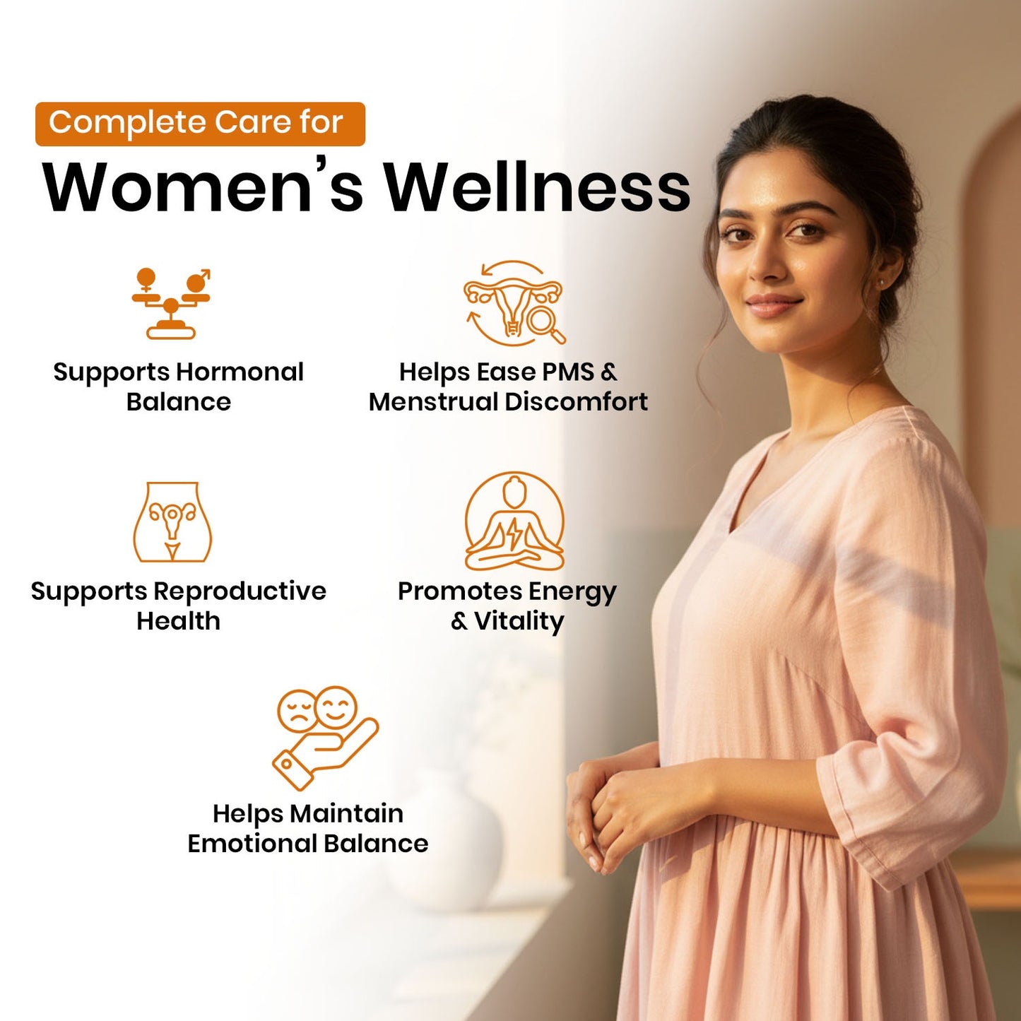 Shatavari Extract Based Vegan Capsules | Hor monal Balance and Vitality Support-500mg