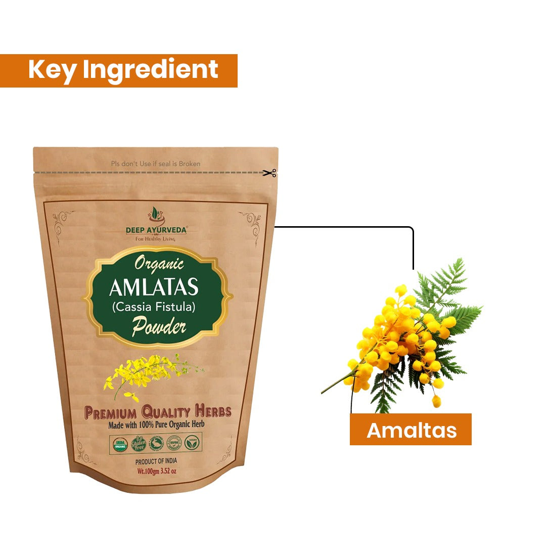 Organic Amaltas Powder (Cassia Fistula)