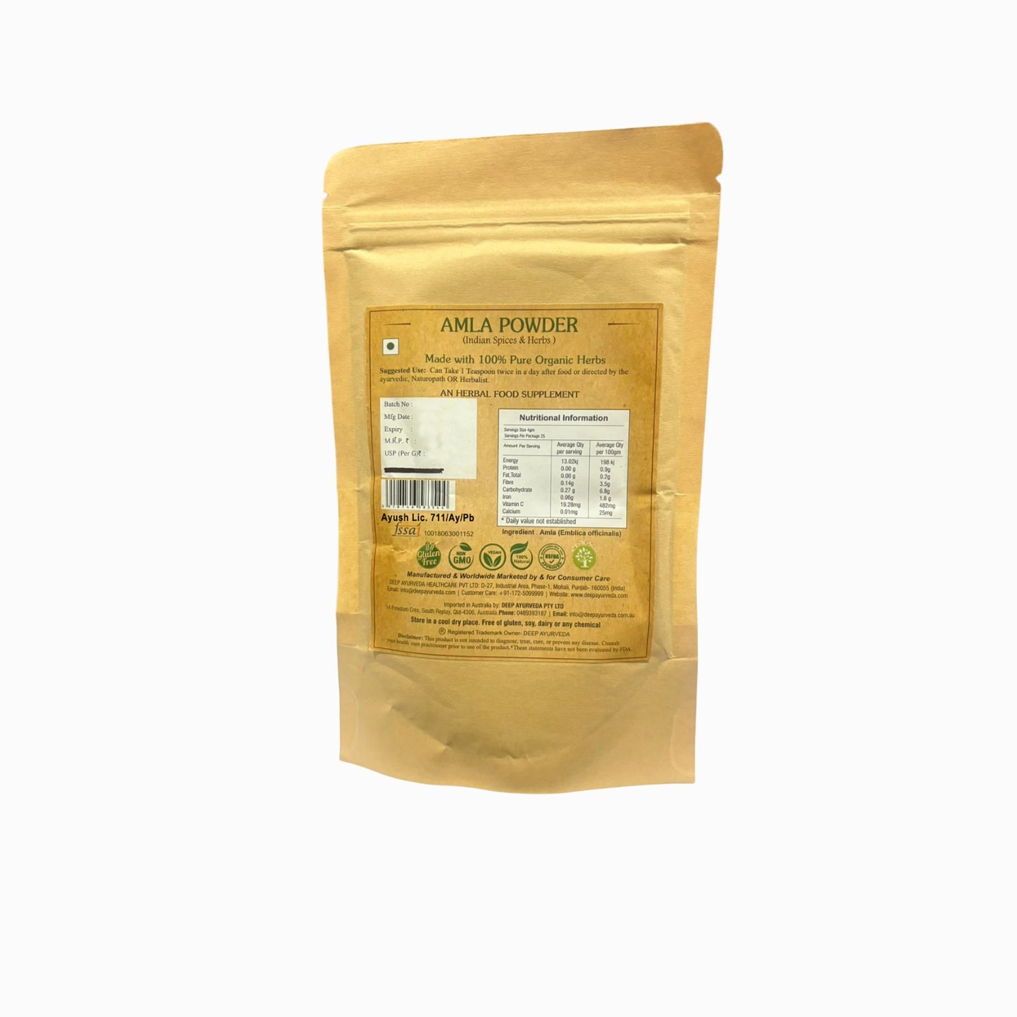 amla powder details