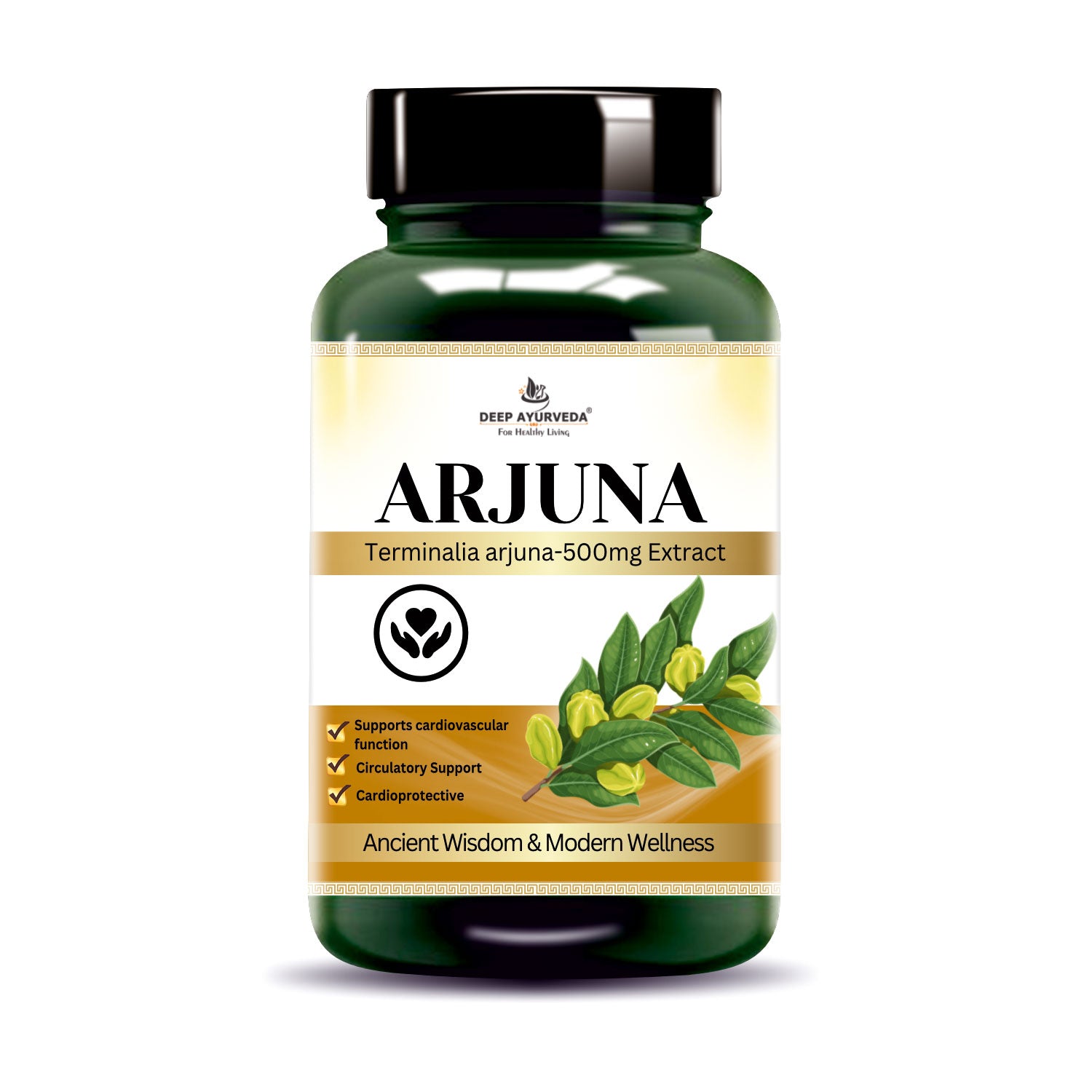 Shop Arjuna 10:1 Extract Based Vegan Capsule - Deep Ayurveda