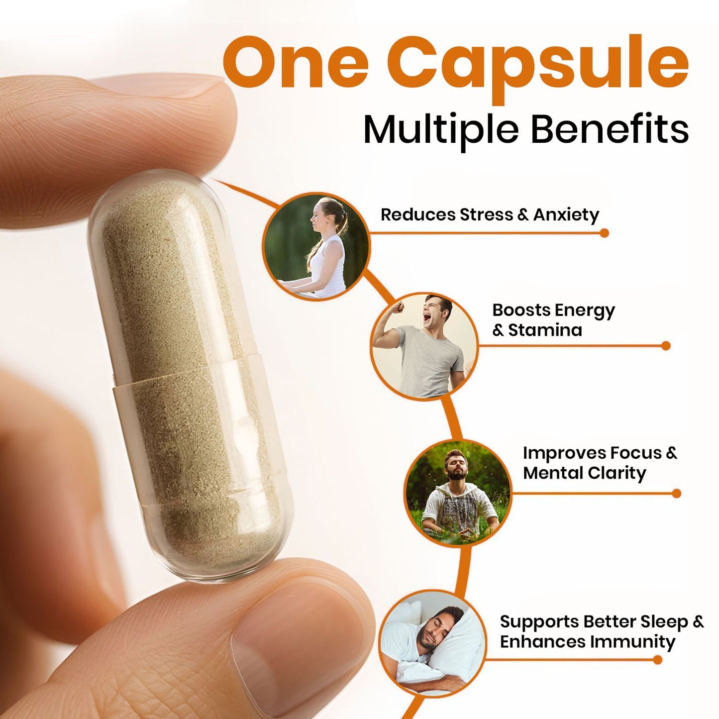 Ashwagandha Capsules – Natural Stress Relief & Mental Clarity