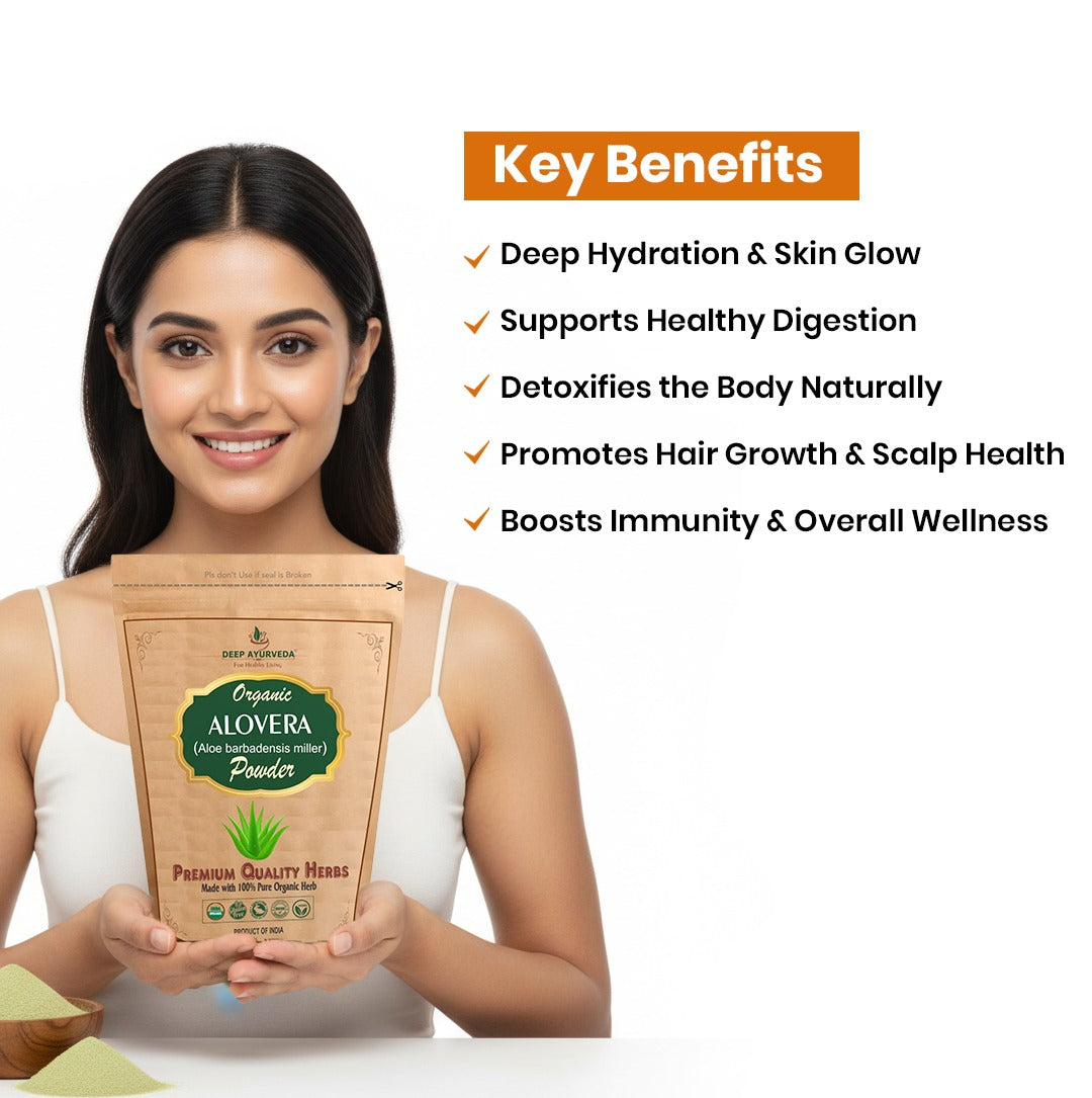 Organic Alovera Powder (Aloe barbadensis miller)