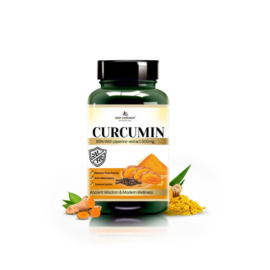 Curcumin Vegan Capsule with 5% piperine to Enhance Absorption - 500mg