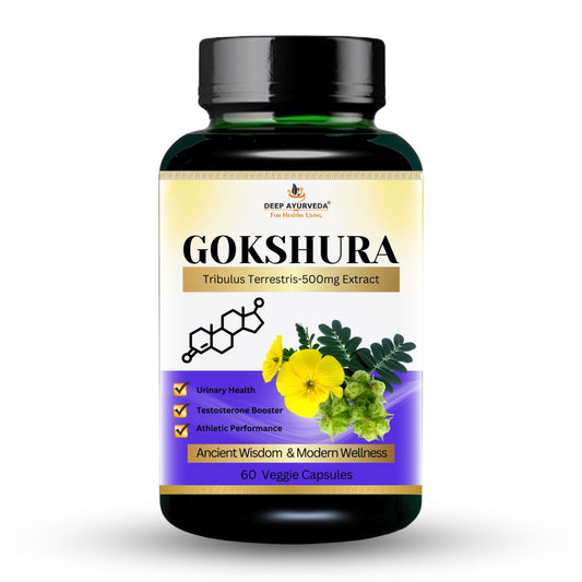 Gokshura Vegan Capsules | Tribulus Terrestris Extract-95% Total Saponins,500mg High Potency, Extra Strength, 60 Cap