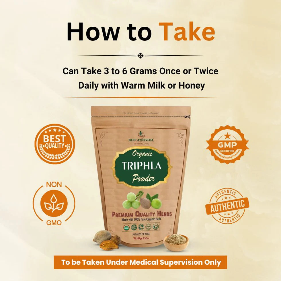 how to consume triphala powder