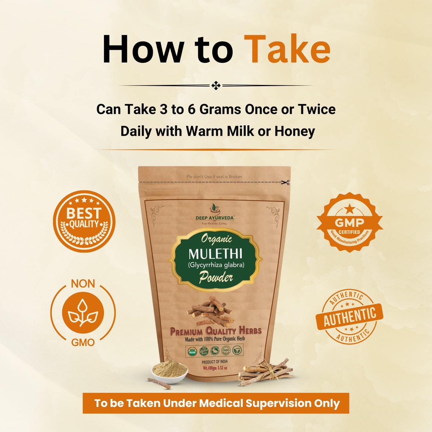how to take Mulethi Powder