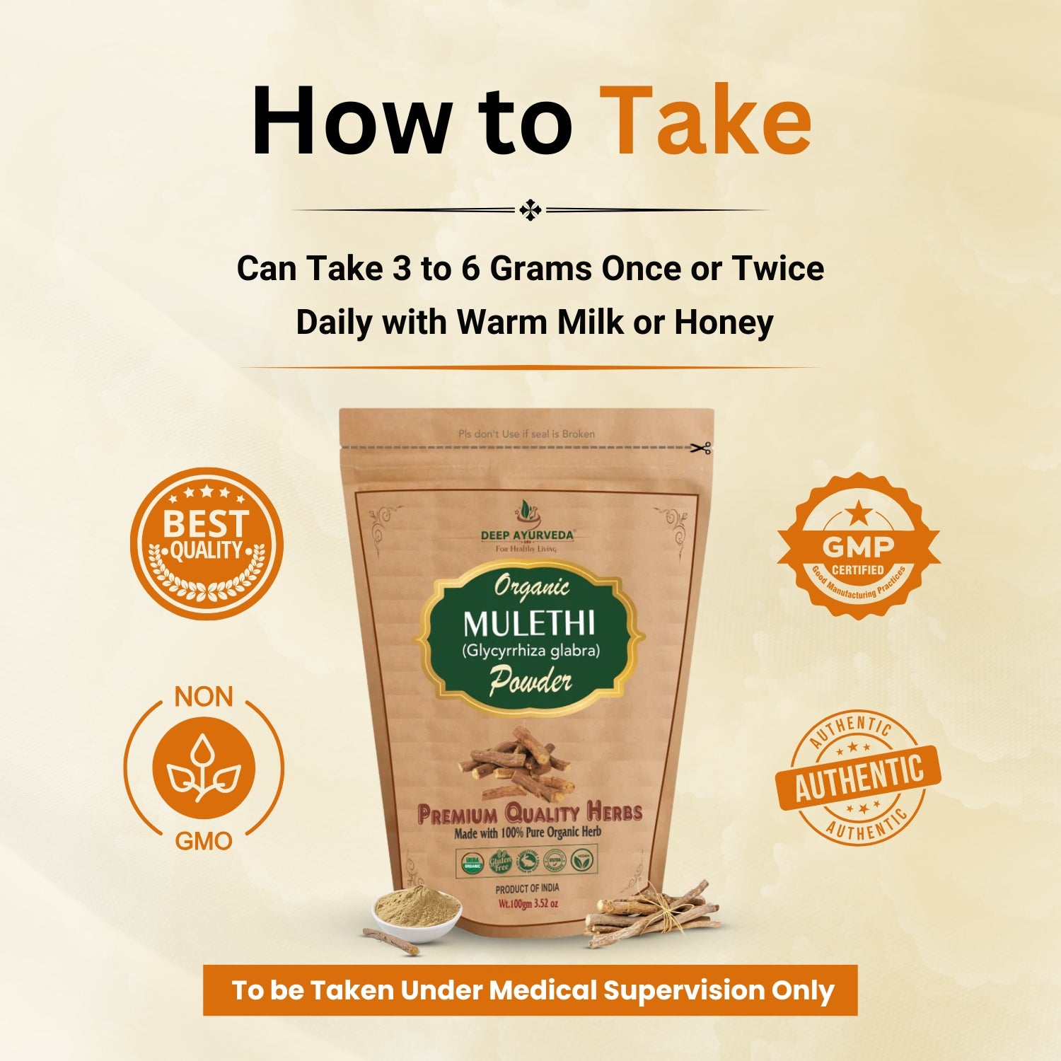 how to take Mulethi Powder