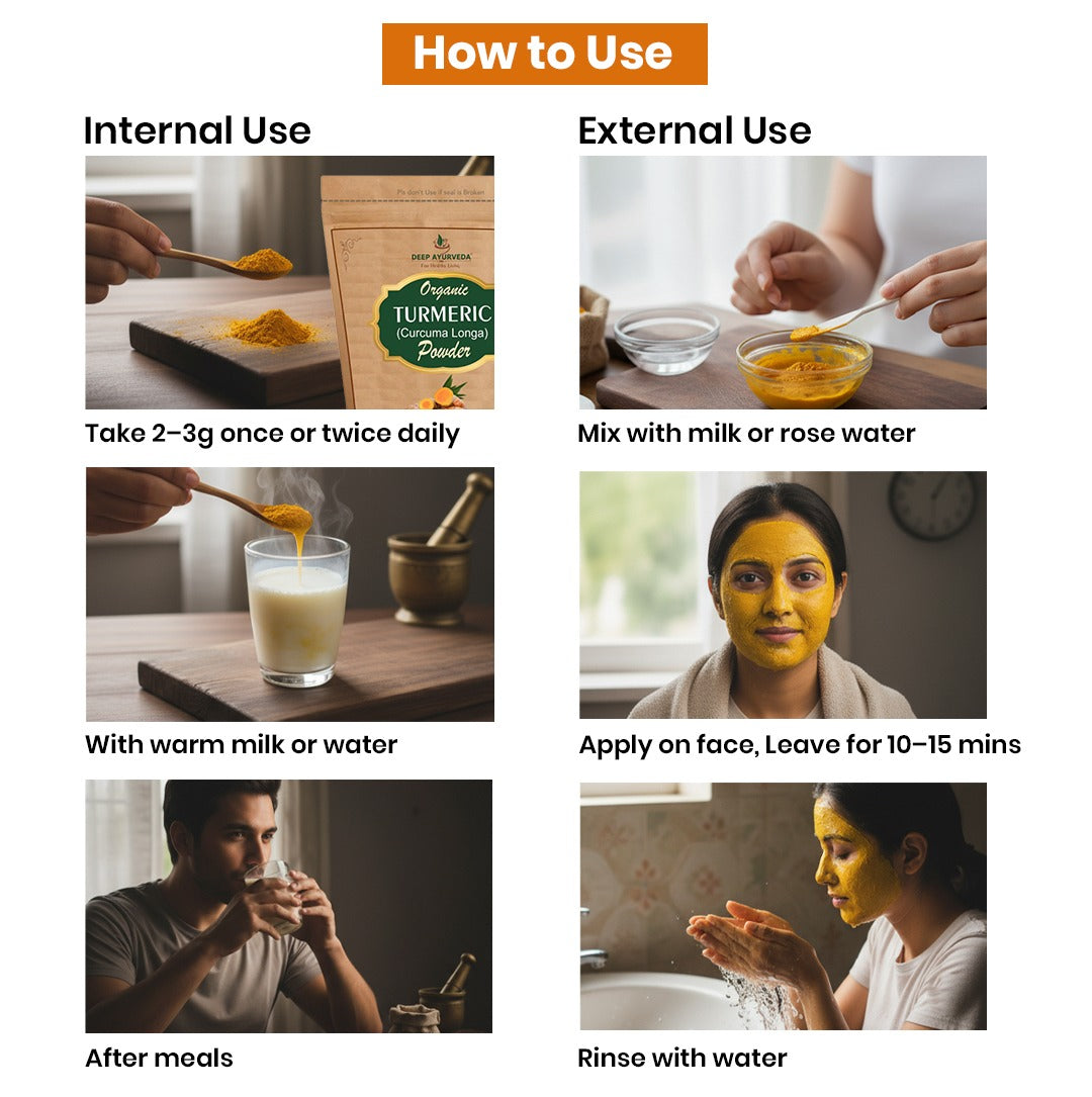 Organic Turmeric Powder (Curcuma Longa)