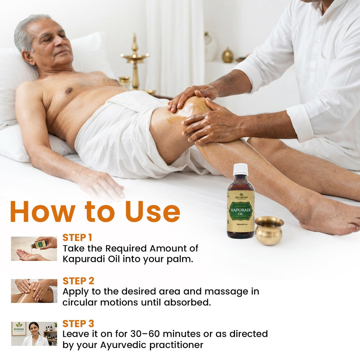 Kapooradi Oil | Traditional Ayurvedic Oil for Ayurveda Therapies and Massages