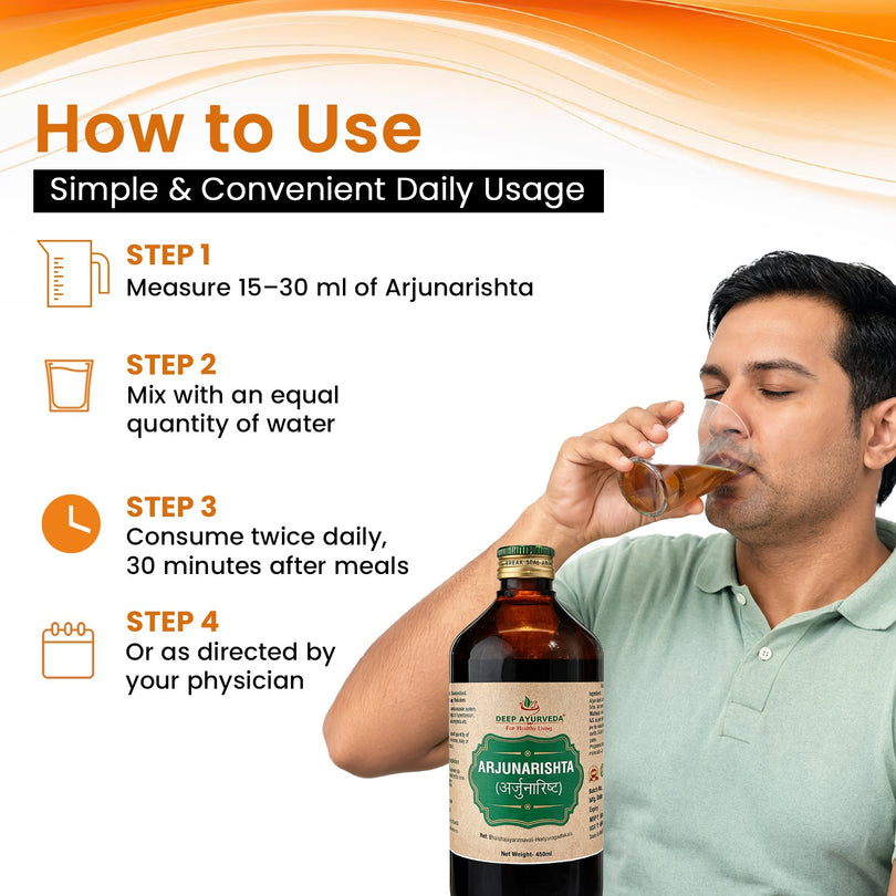 Arjunarishta Classical Ayurvedic Liquid Tonic | 450 ml