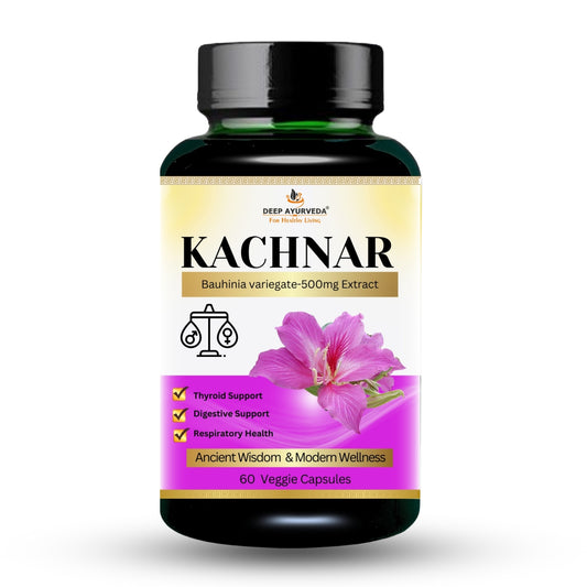Kachnar (Bauhinia variegata) 10:1 Extract Based 500mg |  Pacifies Kapha & Pitta Doshas-60Vegan Capsules