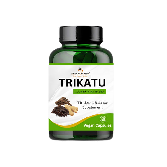 Trikatu Vegan Capsule-500mg | Ayurvedic Formula for Digestion & Metabolism