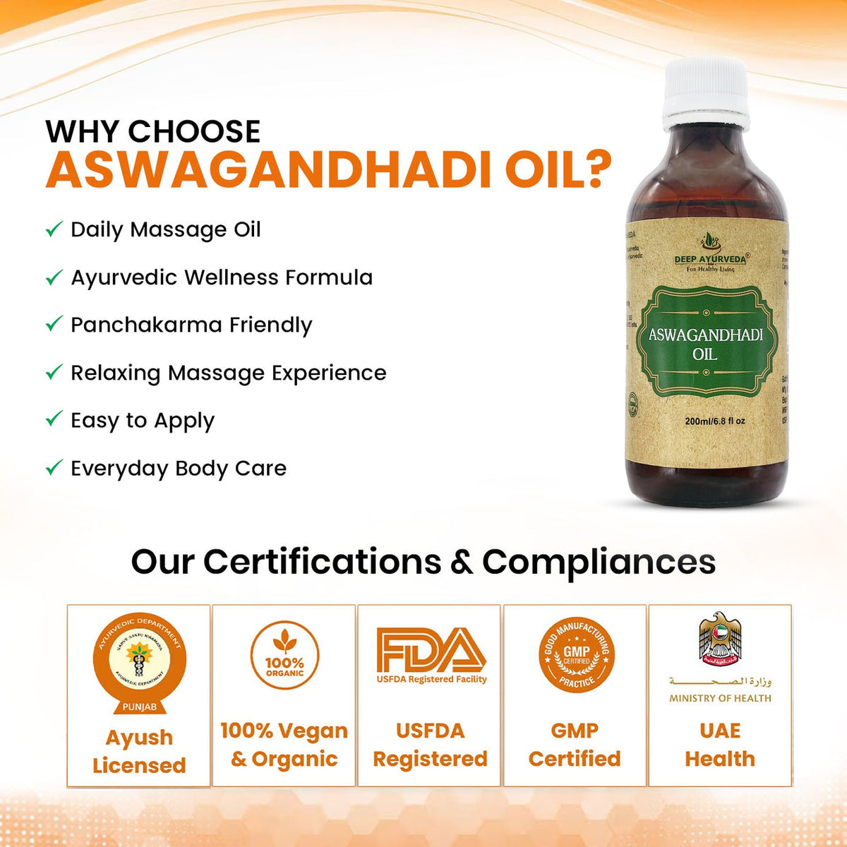 Aswagandhadi Oil for Ayurvedic and Panchkarma Therapies