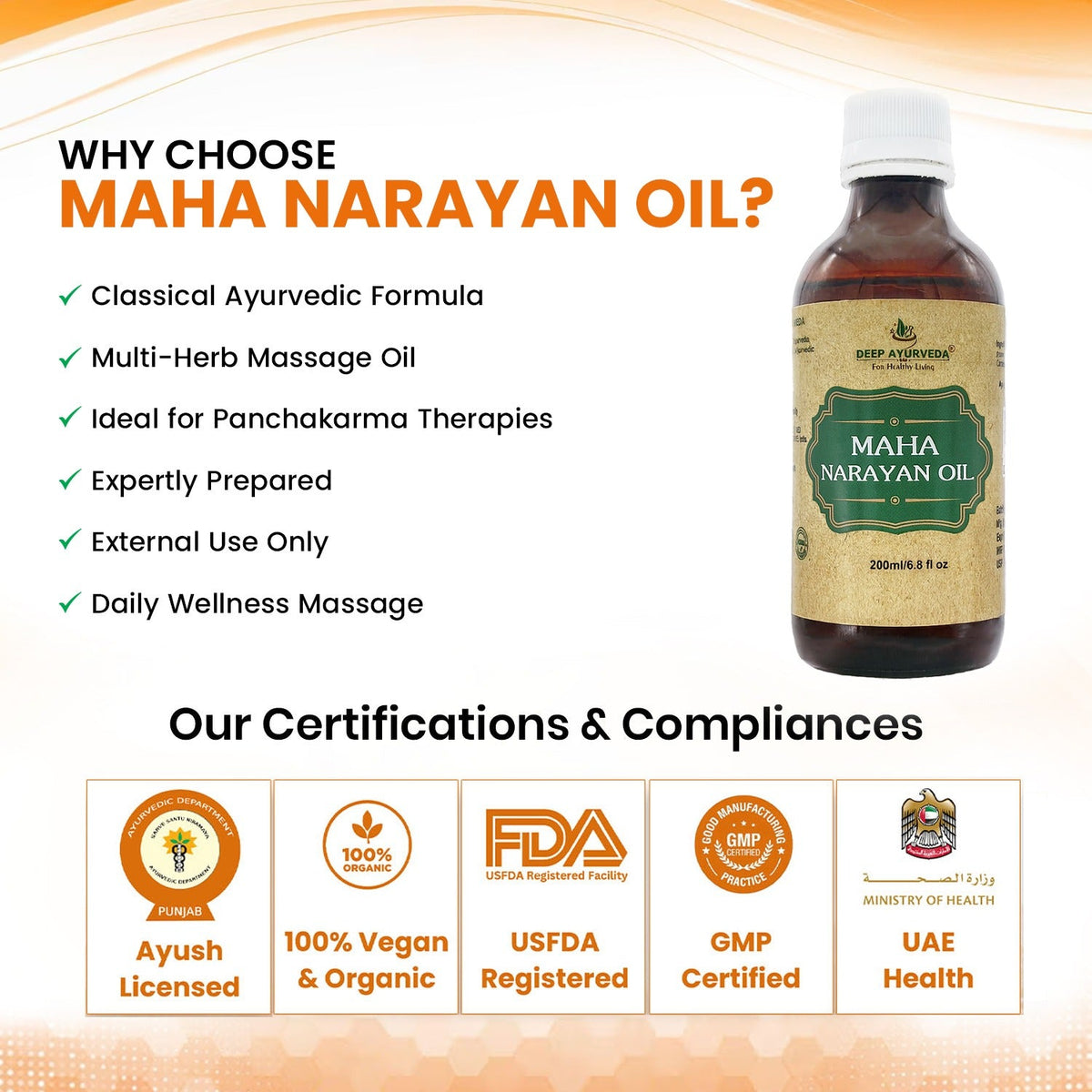 Mahanarayana Oil | Traditional Ayurvedic Oil for Ayurvedic Therapies and Massages