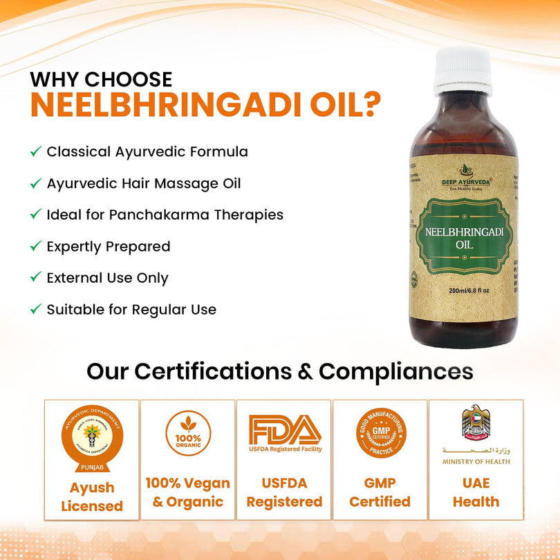 Neelbhringadi Oil traditional Ayurvedic Hair Oil for Hair Care