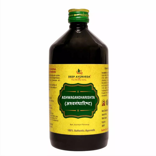 Ashwagandharishtam | Classical Ayurvedic Liquid Tonic | 450 ml - Deep Ayurveda