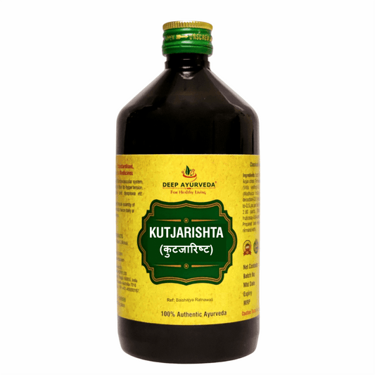 Kutajarishtam | Classical Ayurvedic Liquid Tonic by Deep Ayurveda | 450 ml - Deep Ayurveda