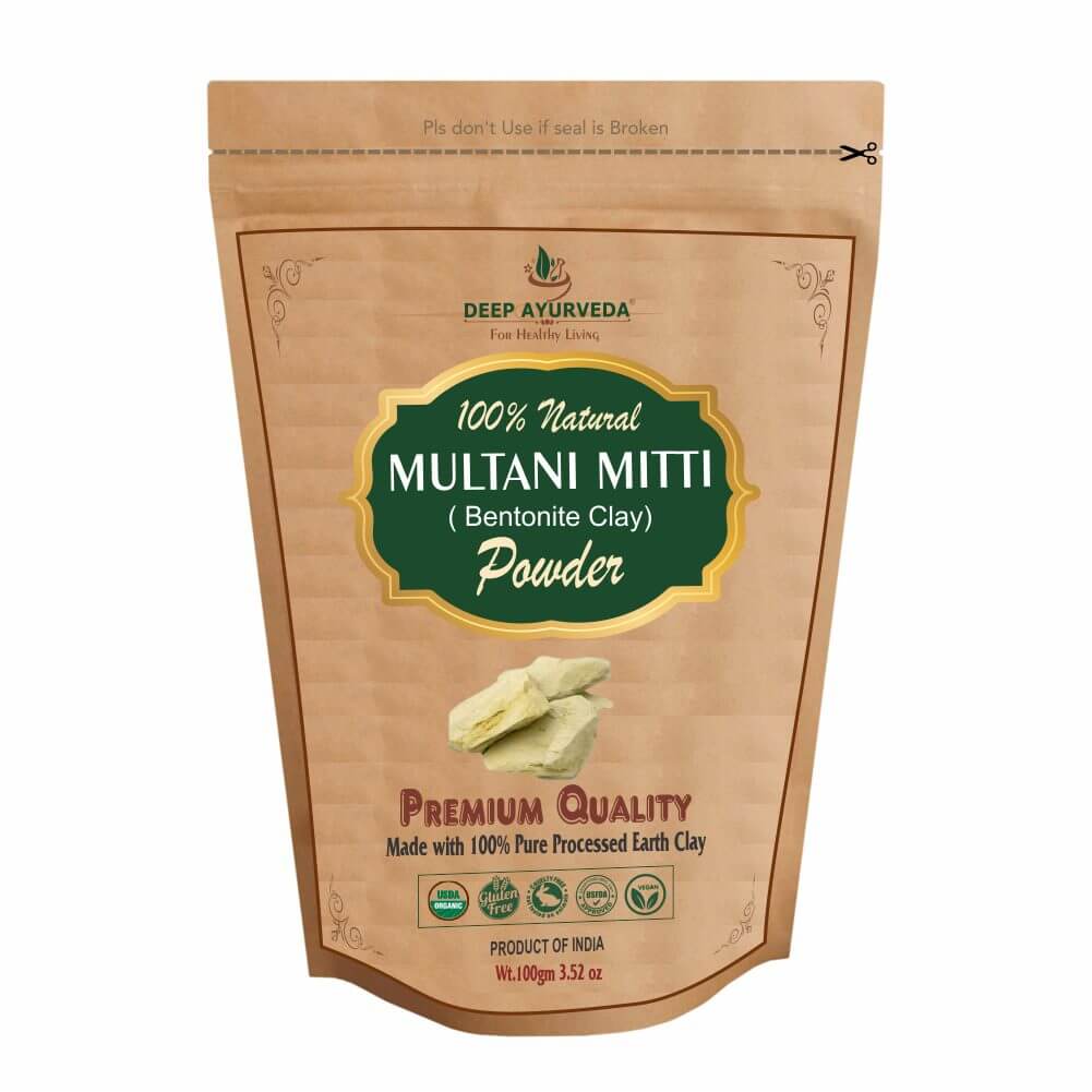 Organic Multani Mitti (Bentonite Clay) | 100 gm - Deep Ayurveda